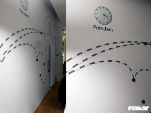Wandgestaltung Flightright Büro Berlin