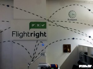 Wandgestaltung Flightright Büro Berlin