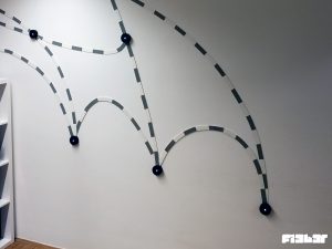 Wandgestaltung Flightright Büro Berlin