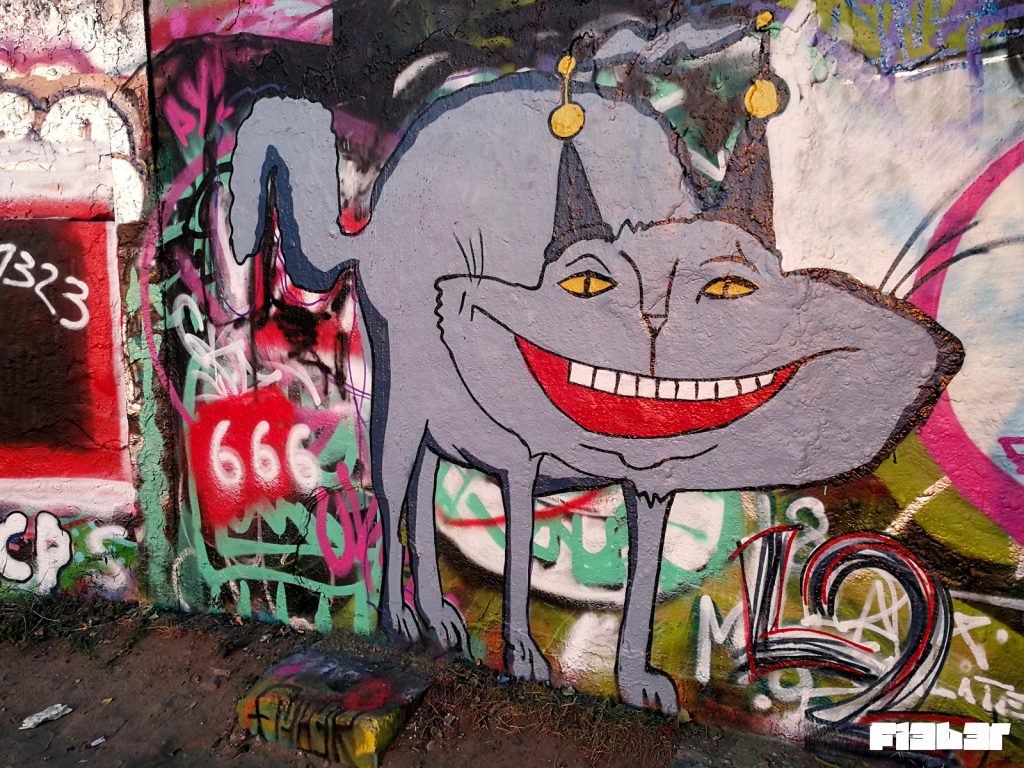 fi3b3r Graffiti Cosmokatze Mauerpark Berlin